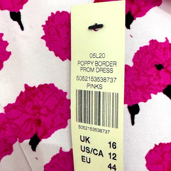 🌺 Beautiful Vintage Long Tall Sally Spring Poppy Ladies Dress - Size 12 - Picture 8 of 16